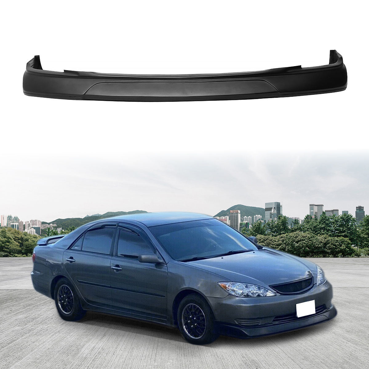 2002-2003 Camry Sedan 4Dr VIP Style Front Bumper Lip Spoiler PU