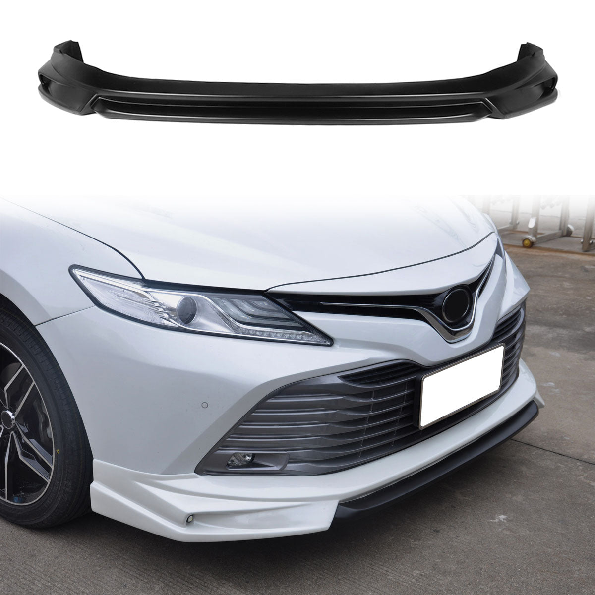 2018-2020 Toyota Camry LE IKON Style Painted Front Bumper Lip PP
