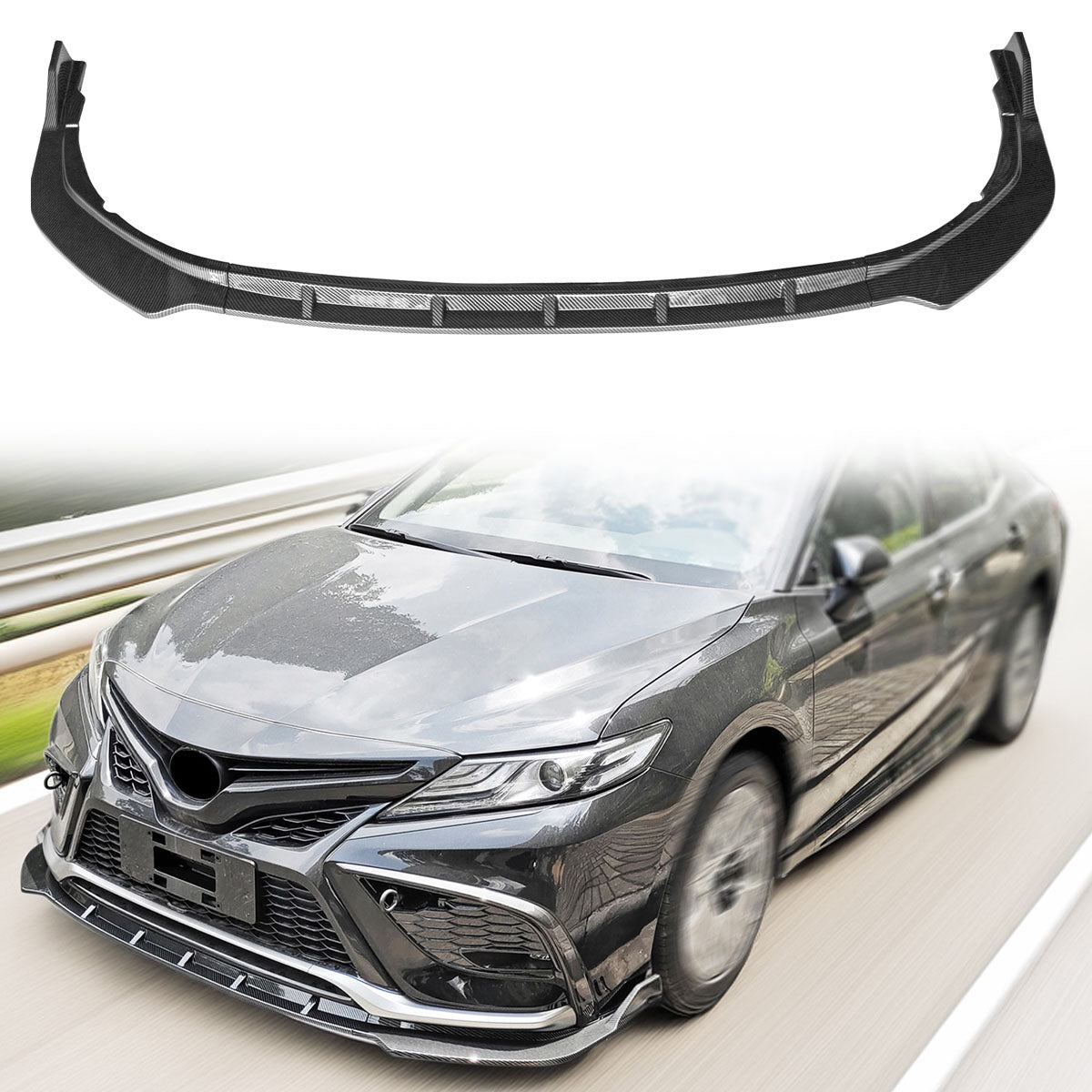 2021-2023 Toyota Camry SE Front Bumper Lip PP 3PC