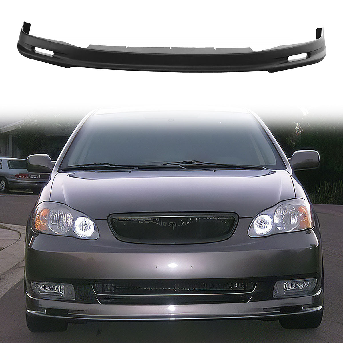 2003-2004 Toyota Corolla Mugen Style Front Bumper Lip PP