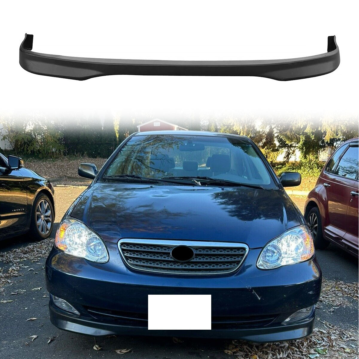 2005-2006 Toyota Corolla T-R Style Front Bumper Lip PP