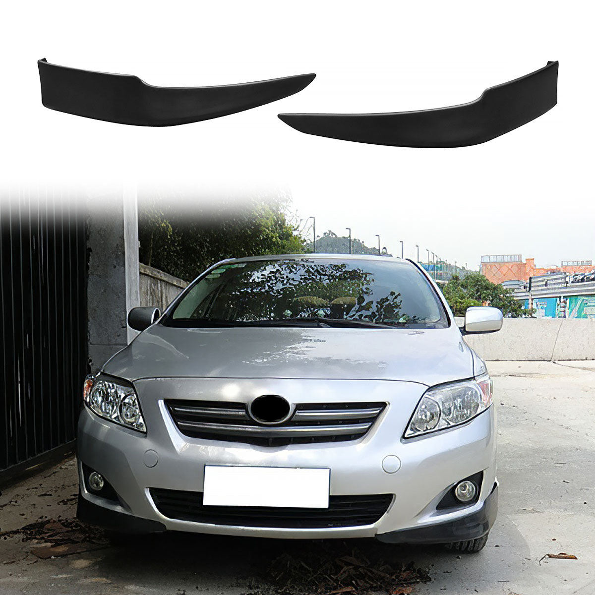 2009-2010 Corolla Lower Front Bumper Lip Splitter Spoiler PP