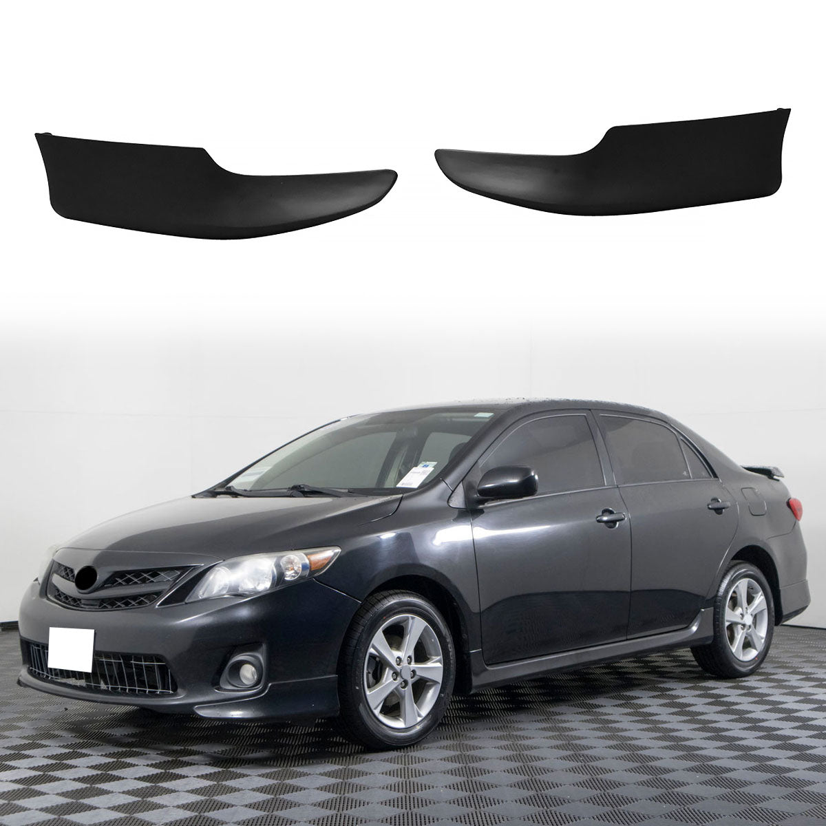 2011-2013 Toyota Corolla OE Style Front Bumper Lip Splitters PP