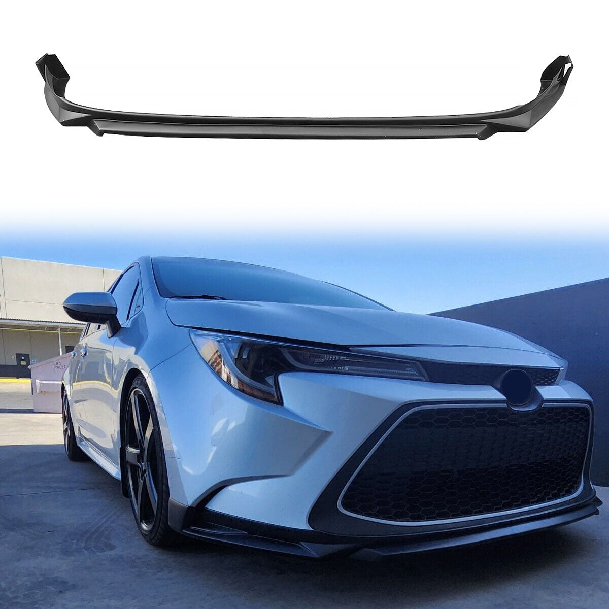 2020-2022 Toyota Corolla Painted Front Bumper Lip Spoiler PP