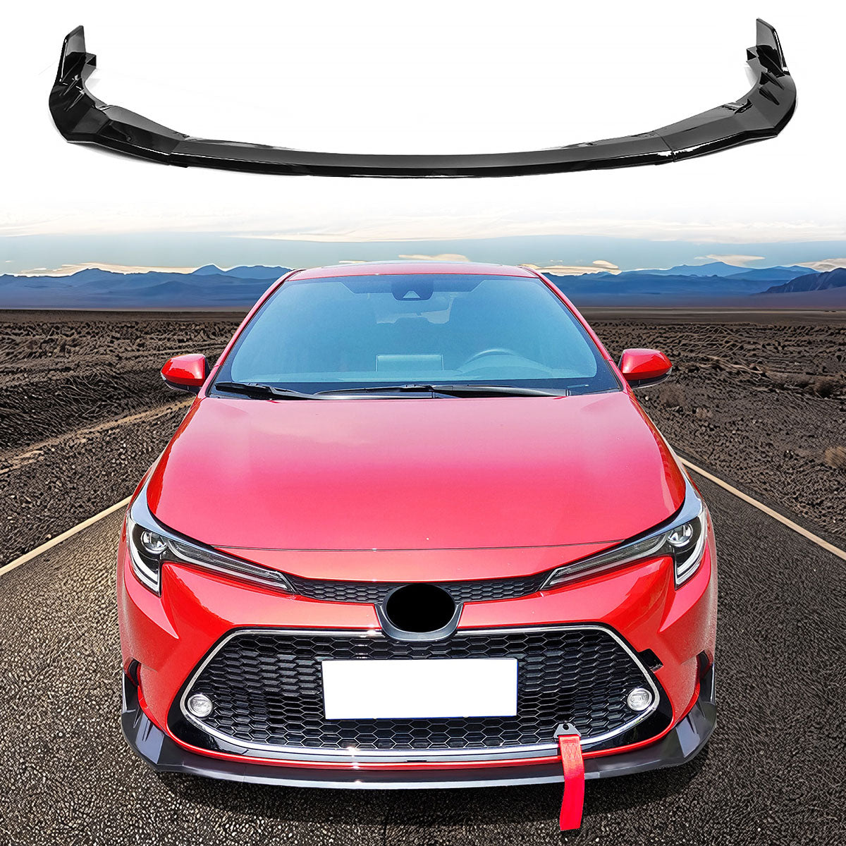 2020-2022 Toyota Corolla L LE XLE Hybrid Front Bumper Lip PP