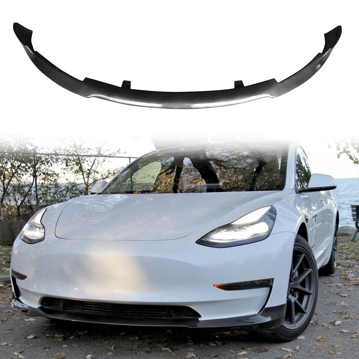 2017-2023 Tesla 3 RPM Front Bumper Lip PP