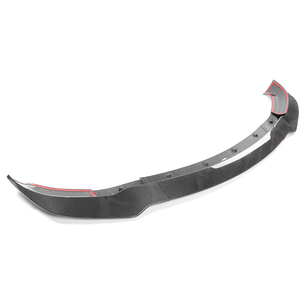 2017-2023 Tesla Model 3 Track Pack Gloss Black Front Lip Carbon Fiber