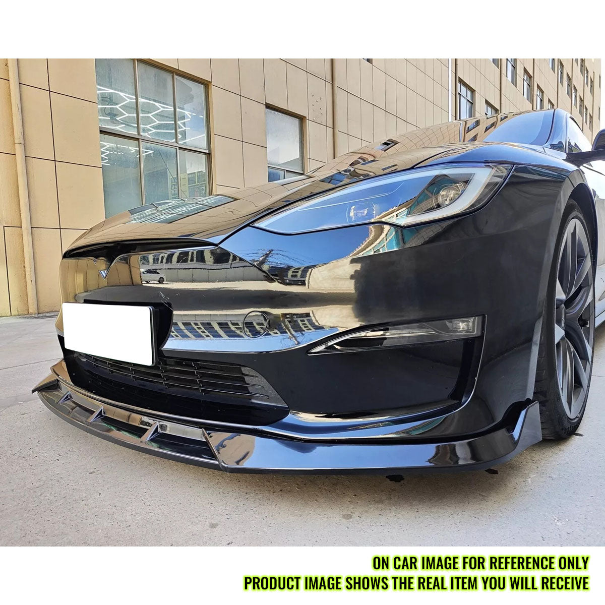 2021-2024 Tesla Model S IK Style 3PCS Front Bumper Lip Painted PP