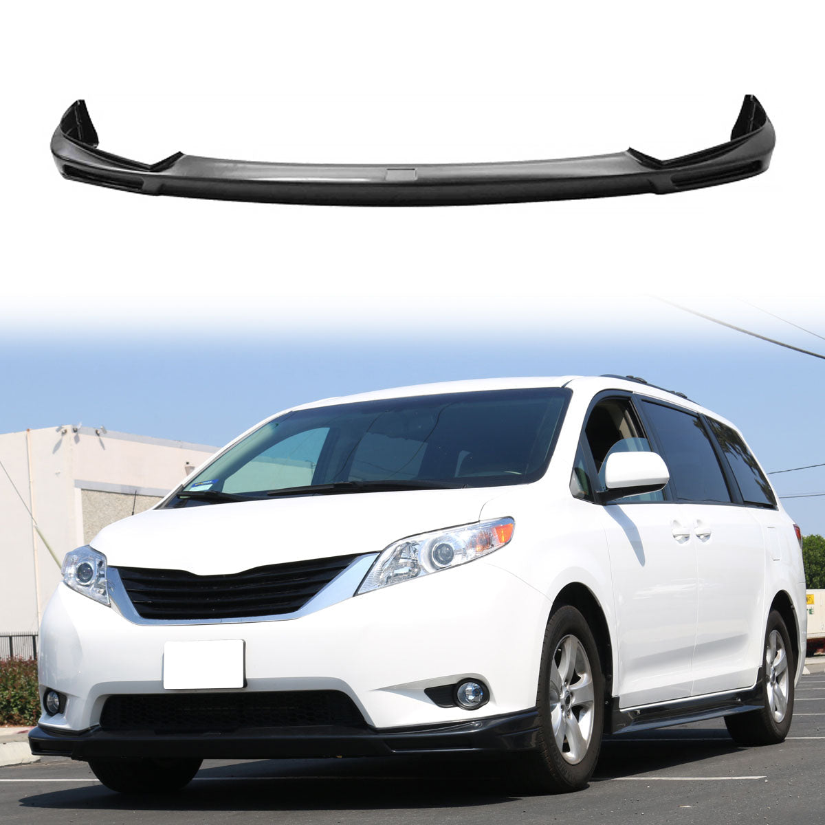2011-2017 Toyota Sienna XL30 5Dr Van MP Front Bumper Lip Spoiler - ABS