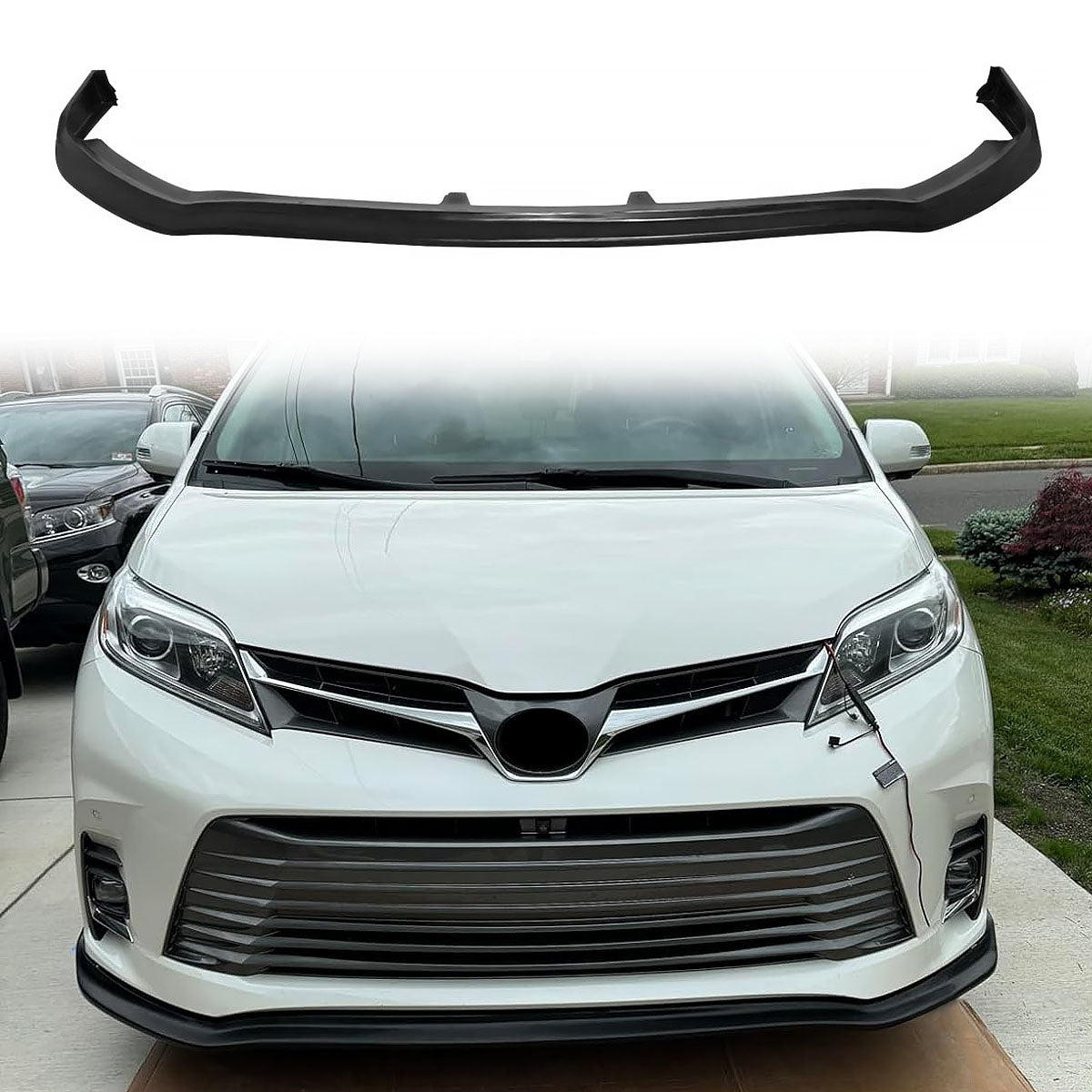 2018-2020 Toyota Sienna XL30 CK Style Front Bumper Lip Spoiler PU