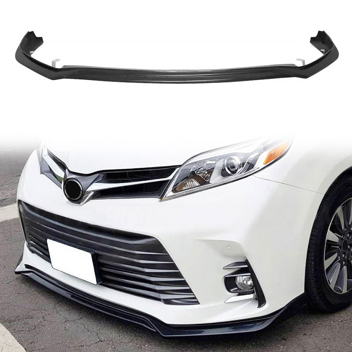 2018-2020 Toyota Sienna XL30 MP Front Bumper Lip Spoiler Splitter PU