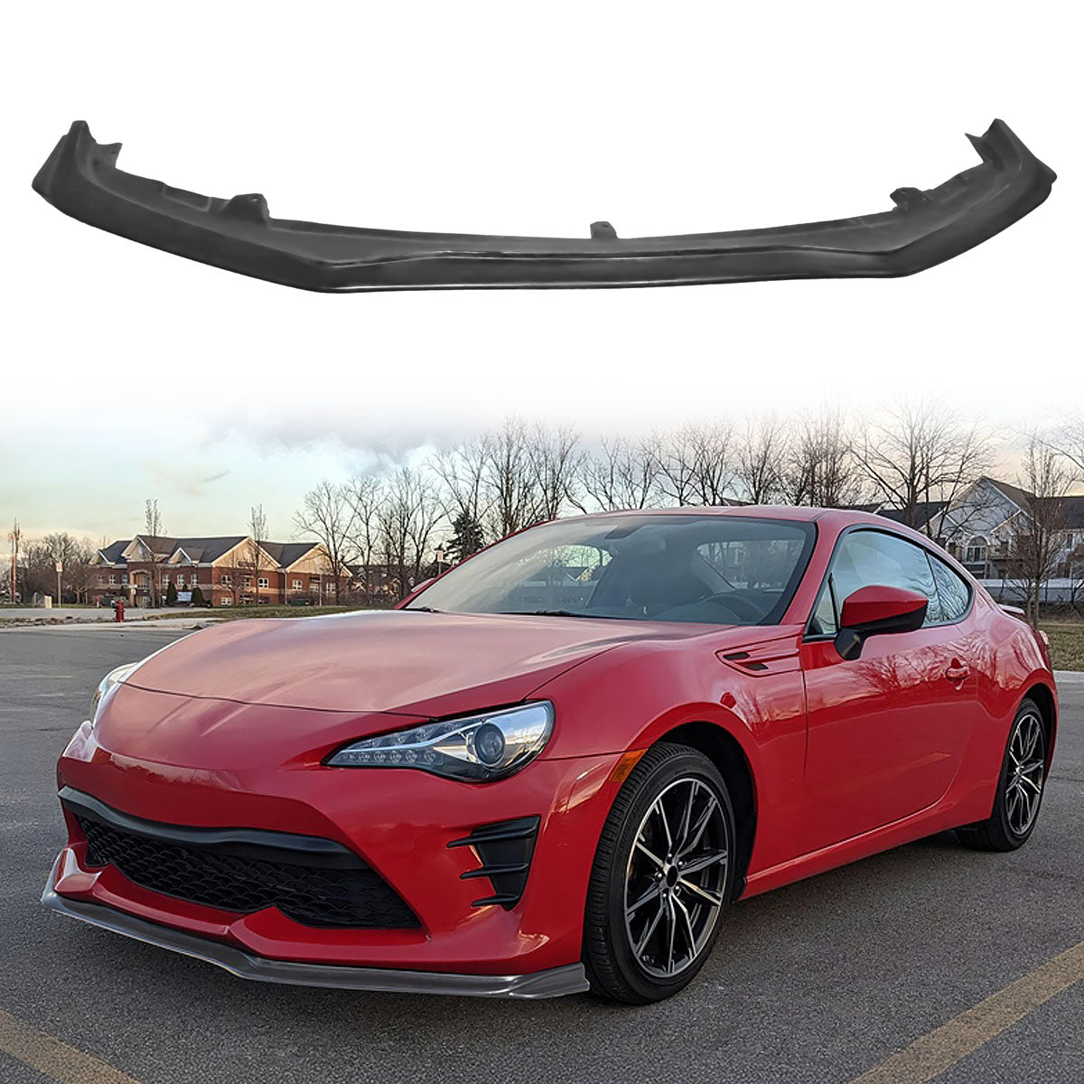 2017-2020 Toyota 86 2Dr GR V2 Style Front Bumper Lip Lower Spoiler PU