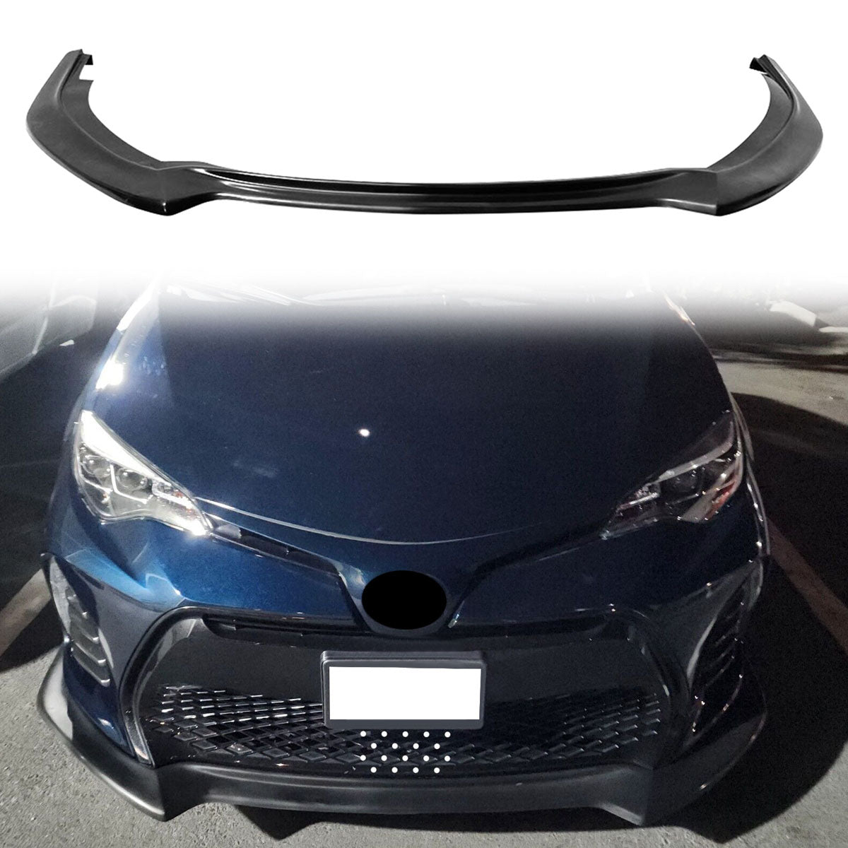 2017-2019 Toyota Corolla SE XSE Front Lip Air Dam Spoiler PU GT Style