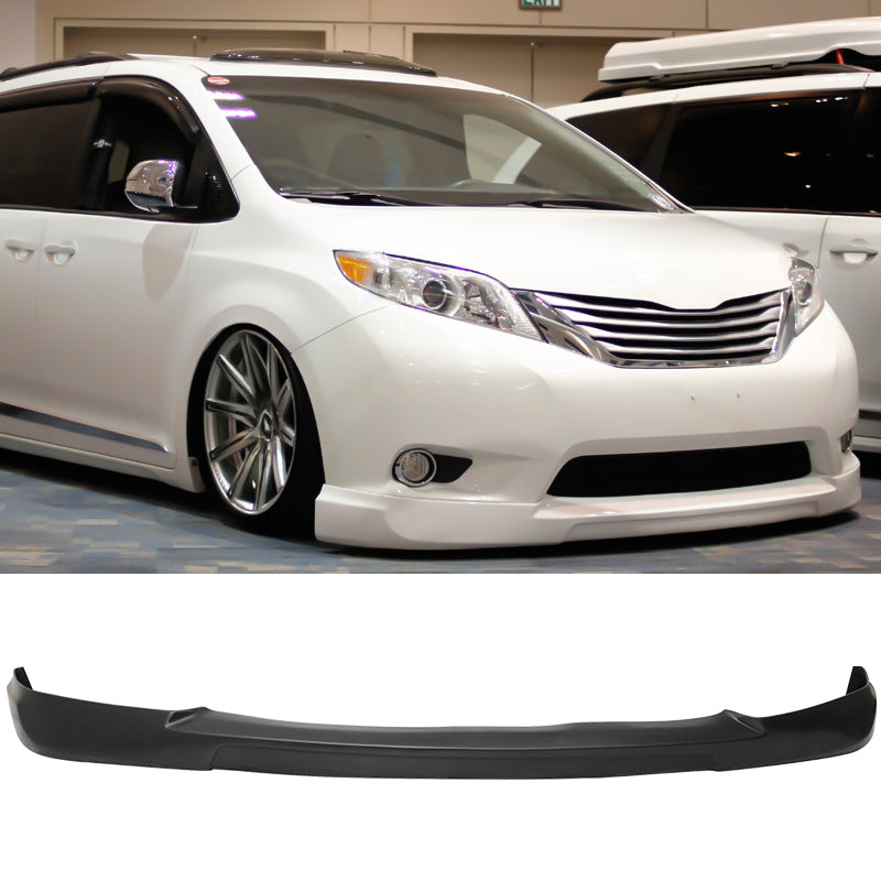 2011-2017 Toyota Sienna CK Style Front Bumper Lip Spoiler PU