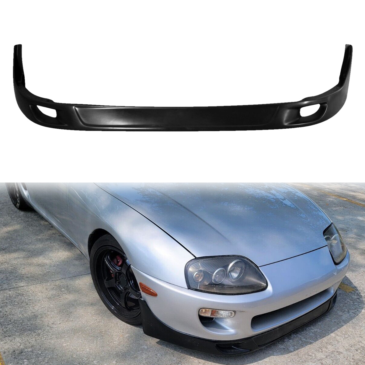 1993-1998 Toyota Supra JDM Style Unpainted Front Bumper Lip Spoiler PU
