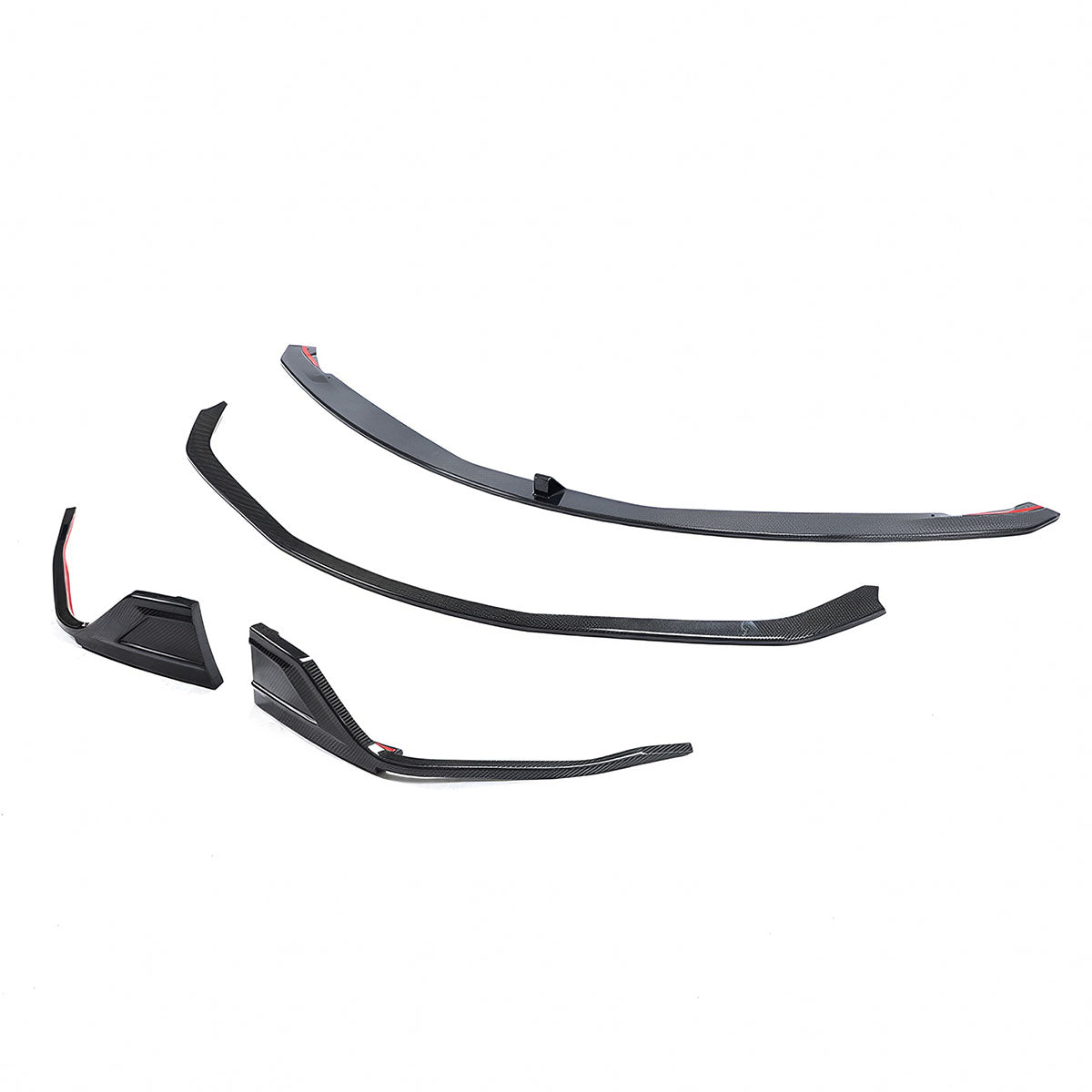 2020-2025 Toyota GR Supra MZ Speed Front Bumper Lip Gloss Carbon Fiber