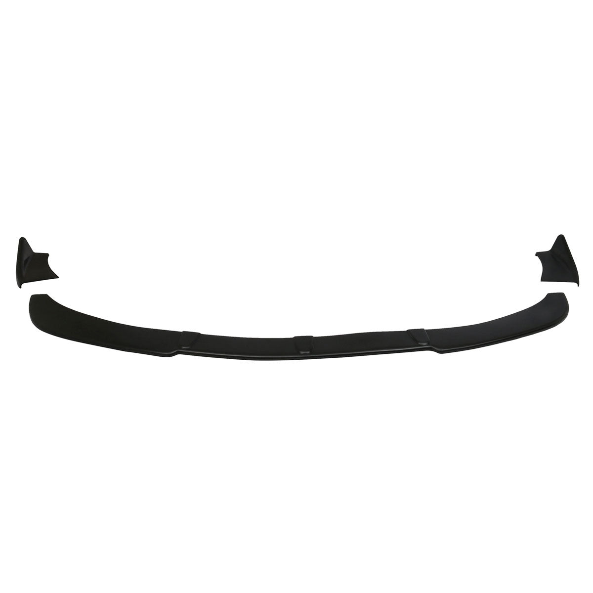 For Universal Black Front Bumper Lip Protector PU Spoiler Air Dam 3PC