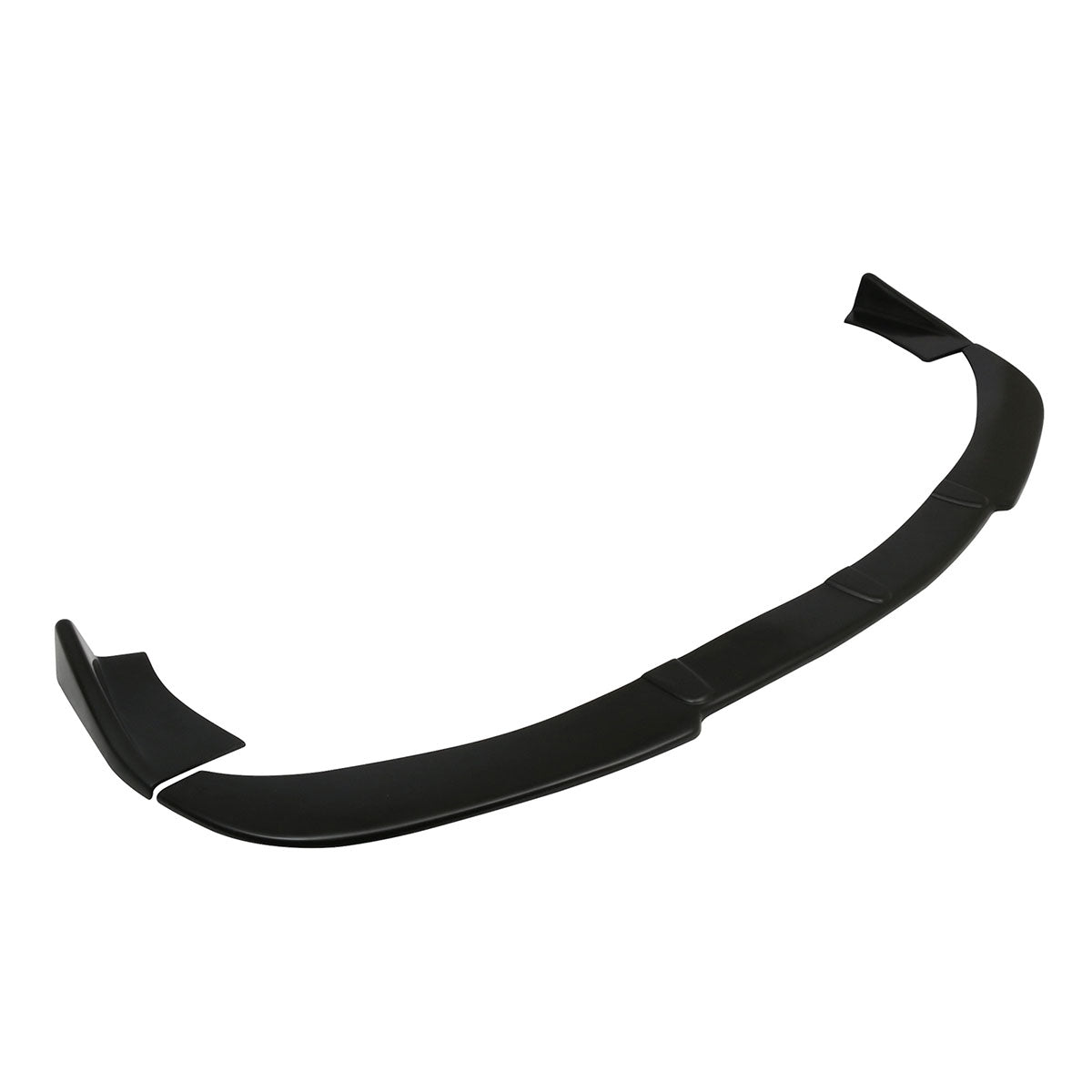 For Universal Black Front Bumper Lip Protector PU Spoiler Air Dam 3PC