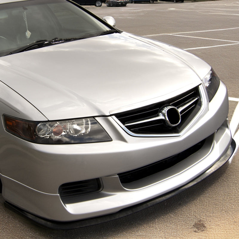 Fits Universal 1PC CS STI  Style Carbon Fiber Black Front Bumper Lip