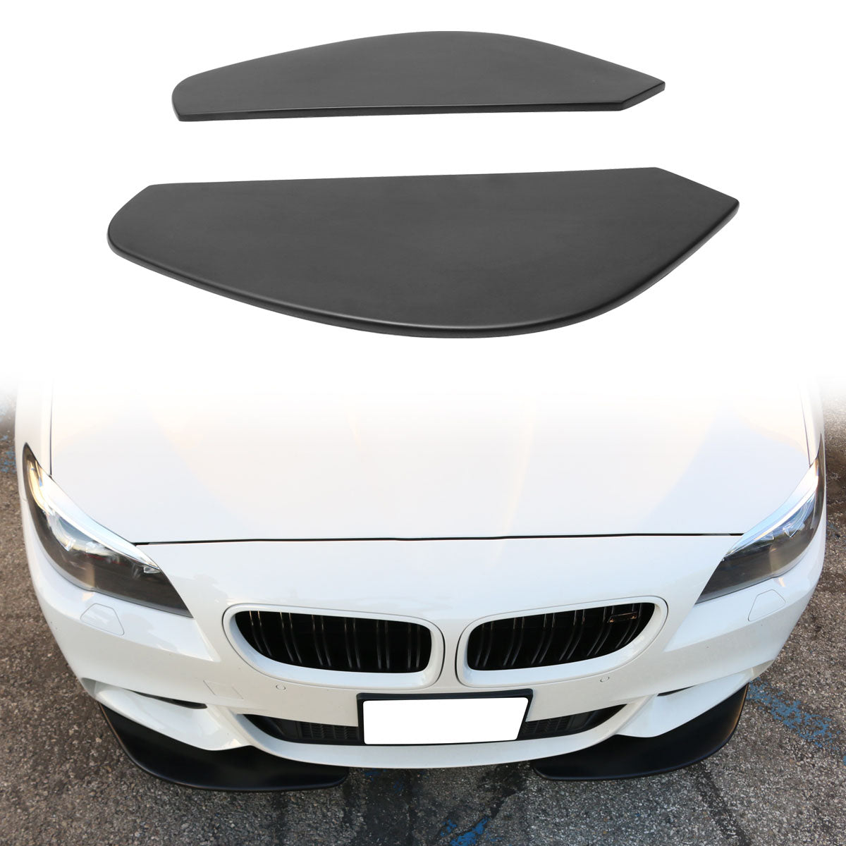 Universal 26"x8" Ikon Style Front Rear Bumper Side Skirt Extensions