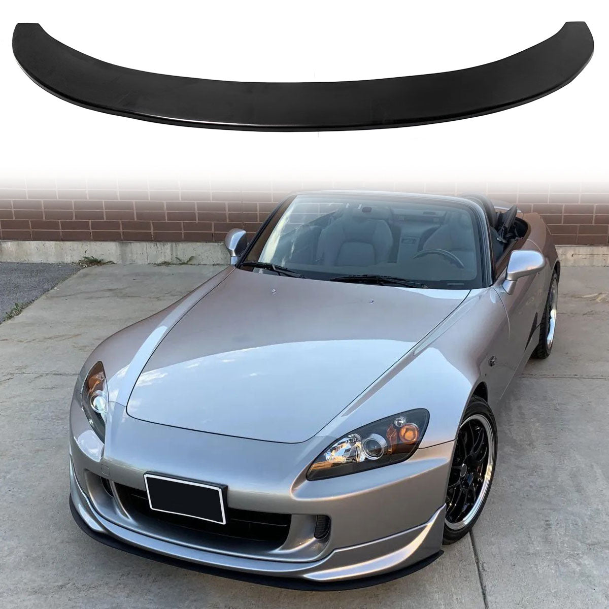 Universal 67" x 16" PU Front Bumper Lip Under Spoiler Guard Unpainted