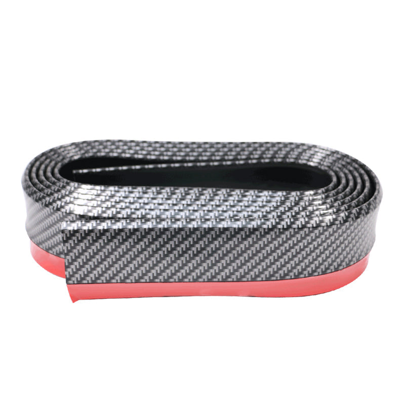 Universal Fitment Carbon Fiber Print CFL Front Bumper Chin Lip PVC