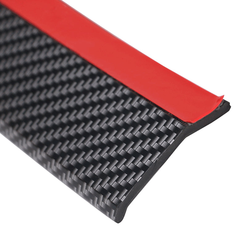 Universal Fitment Carbon Fiber Print CFL Front Bumper Chin Lip PVC
