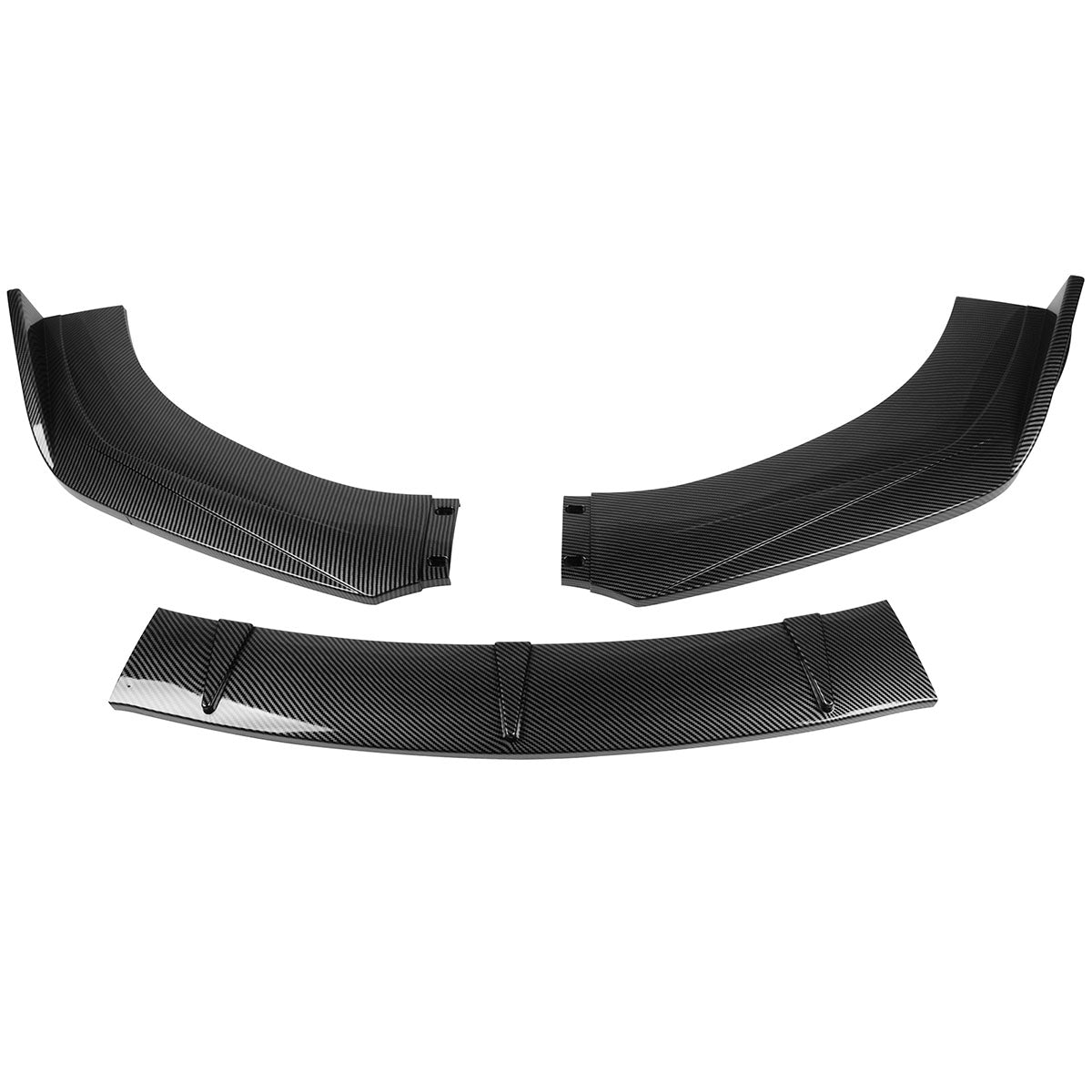Universal Valance Front Bumper Lip Splitter Chin Spoiler 3PC PP
