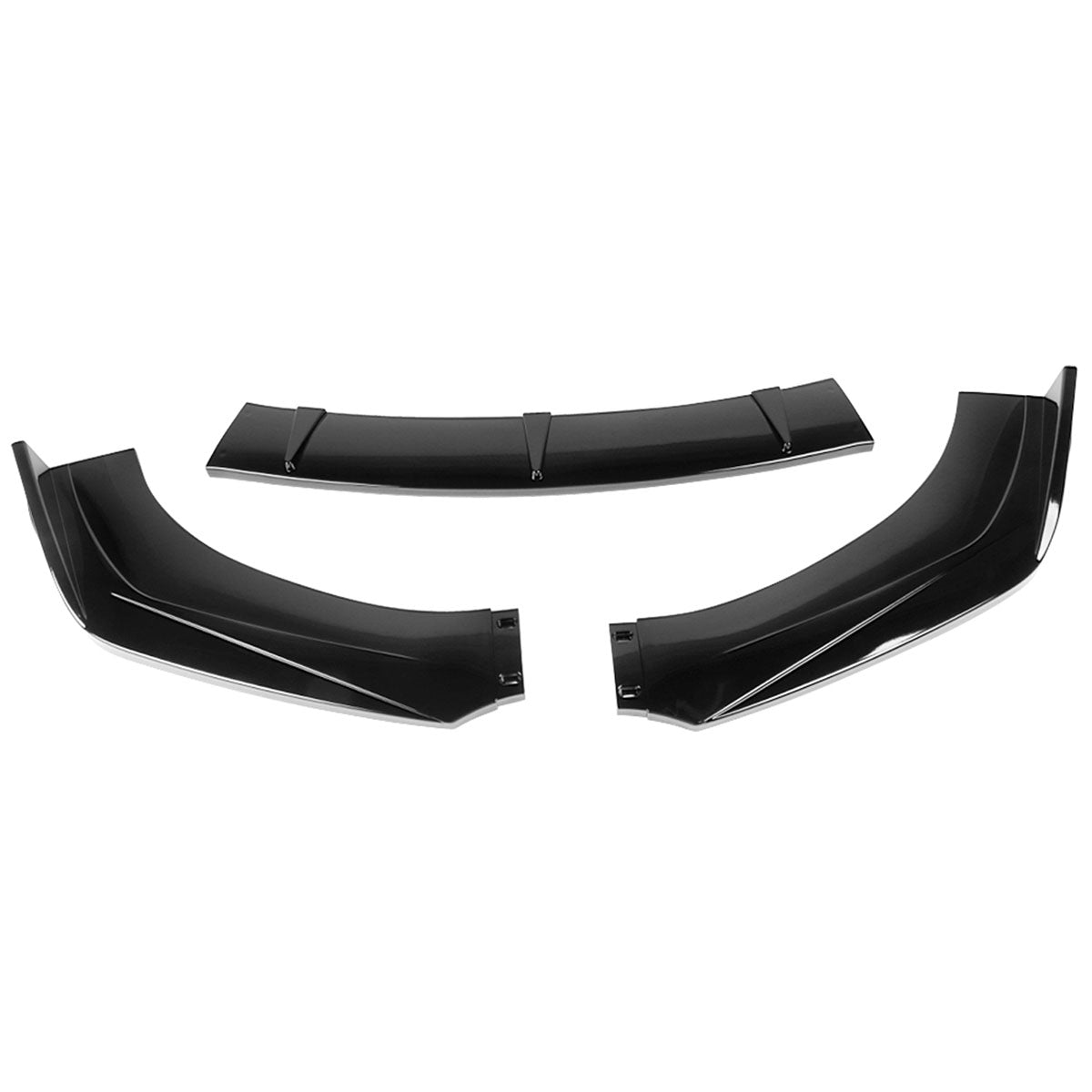 Universal Valance Front Bumper Lip Splitter Chin Spoiler 3PC PP