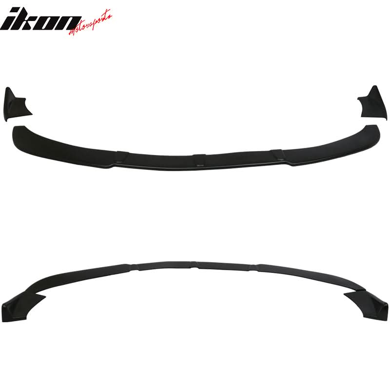 Universal IKON Style Unpainted 3PCS Front Lip Splitter Spoiler PU