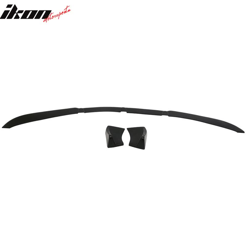 Universal IKON Style Unpainted 3PCS Front Lip Splitter Spoiler PU