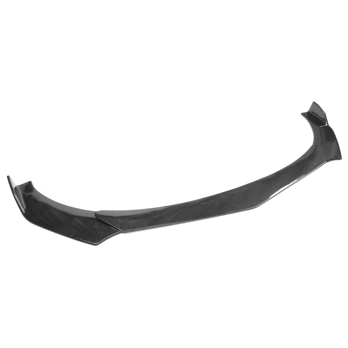Universal 62"-66" Adjustable B Style CF Print Front Bumper Lip 3PCS