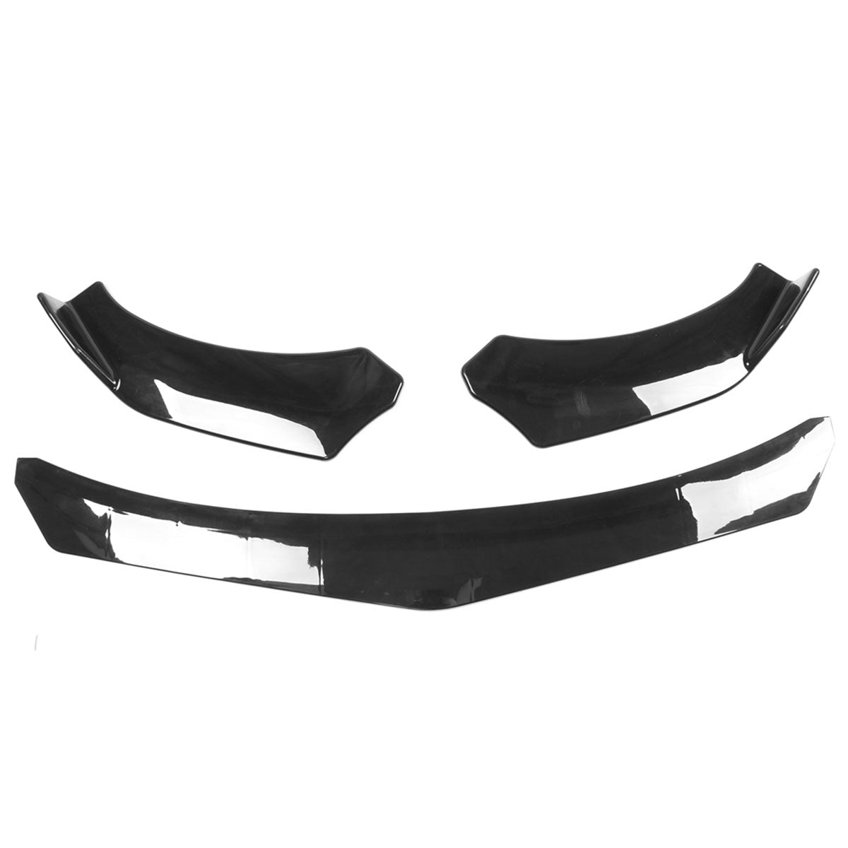 Universal 62"-66" Adjustable B Style Front Bumper Lip 3PC