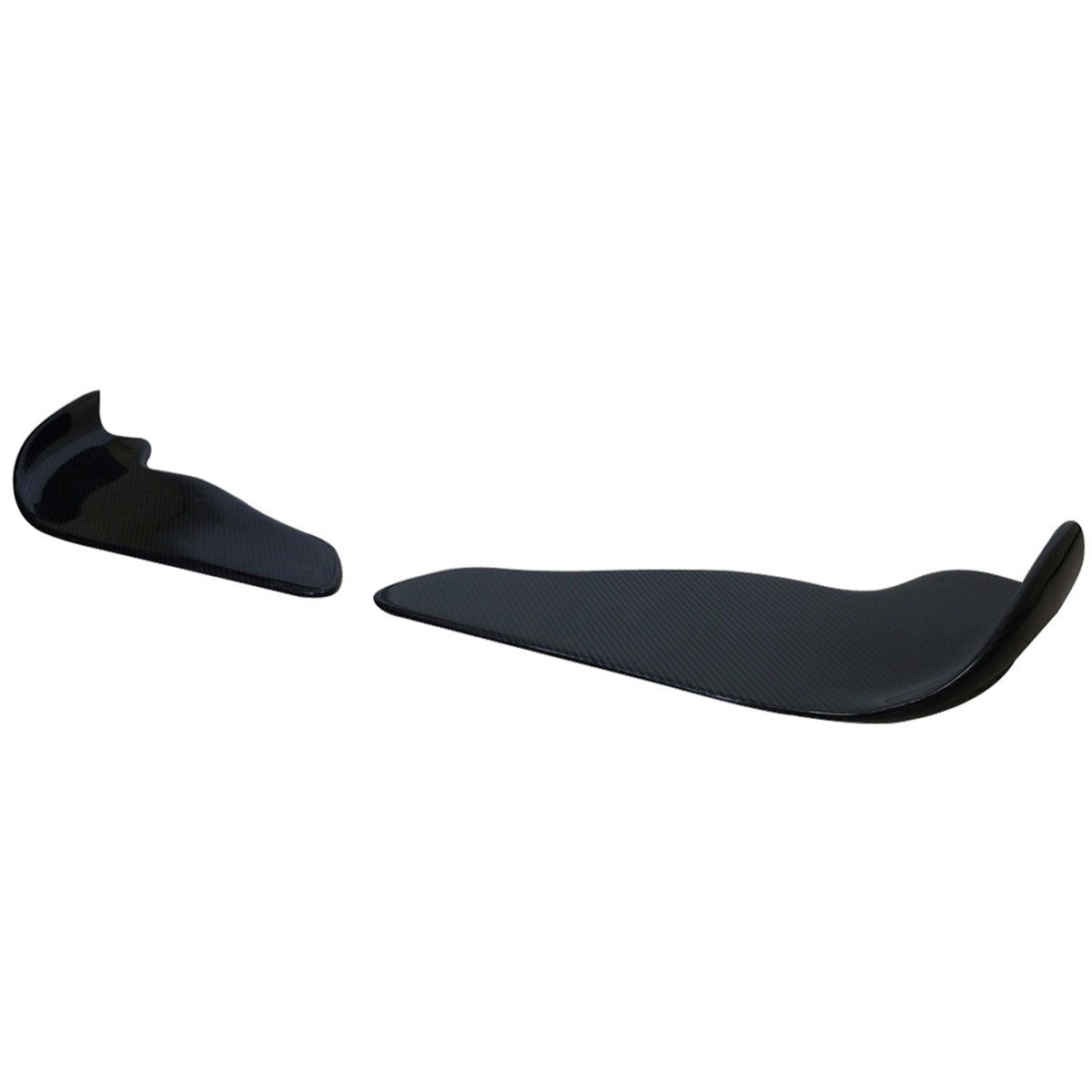 Universal Type 2 Front Bumper Lip Splitter Winglet Carbon Fiber
