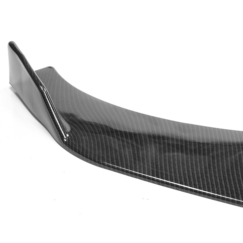 Universal 2PC Carbon Fiber Print Front Bumper Lip Splitter