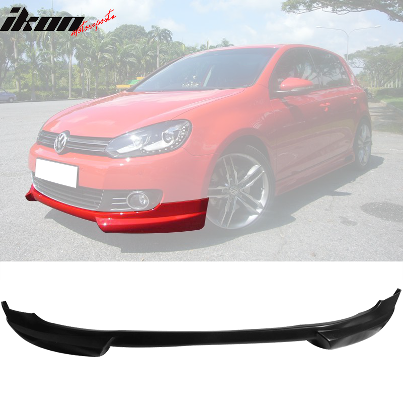 Fits 10-14 Volkswagen VW Golf RG Front Bumper Lip + Side Skirts  PU
