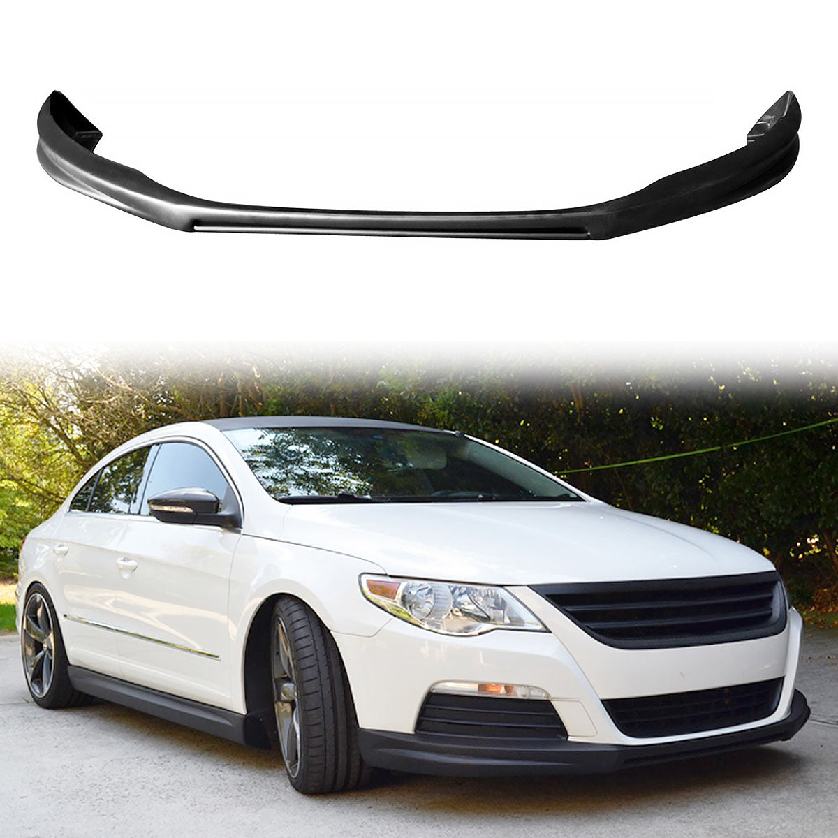 2009-2012 Volkswagen CC 4Dr Sedan Painted Front Bumper Lip Spoiler PP
