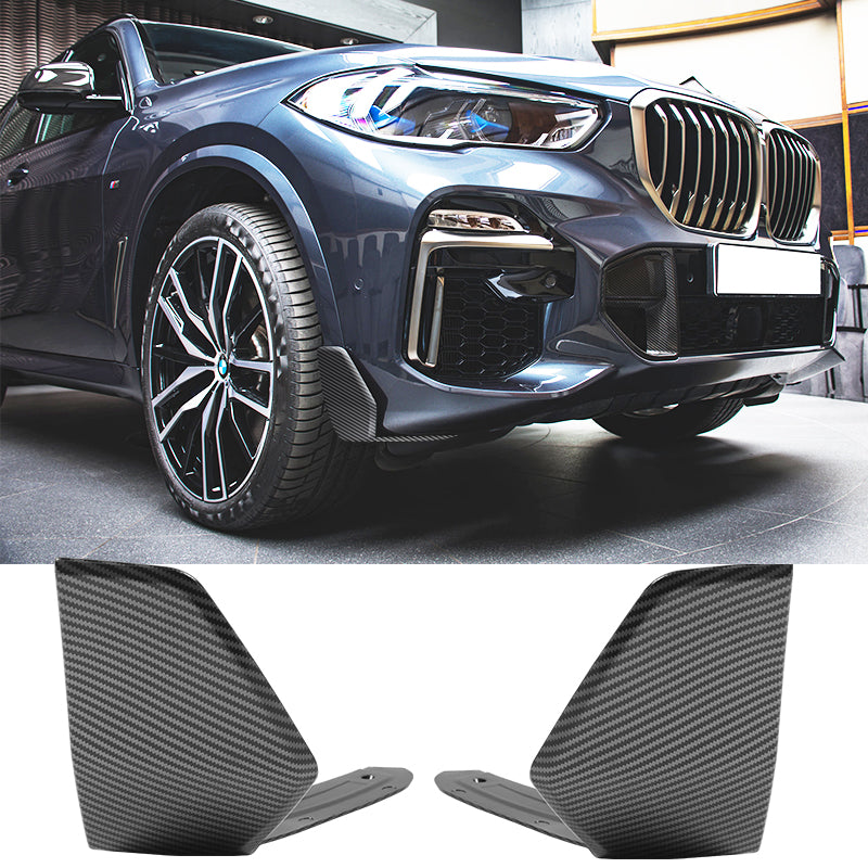 Fit 19-21 Bmw G05 X5 M Sport 2pc Front Splitter Apron cfl