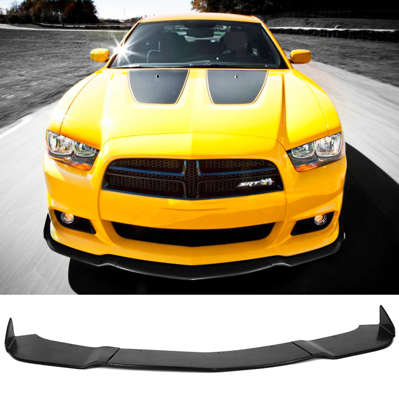 2012-2014 Dodge Charger SRT Unpainted Front Bumper Lip PU 3PCS