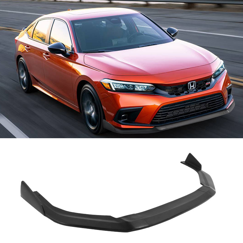 2022-2024 Honda Civic 4DR IKON Style Unpainted Front Bumper Lip PU
