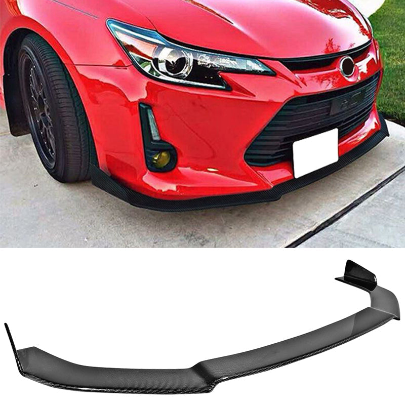 2014-2016 Scion TC V1 Style Front Bumper Lip Splitter Carbon Fiber