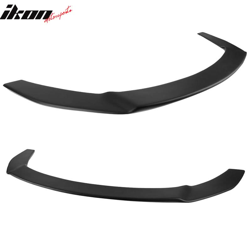 2018-2019 Toyota C-HR Matte Black Front Bumper Lip + Red Splitter Rods