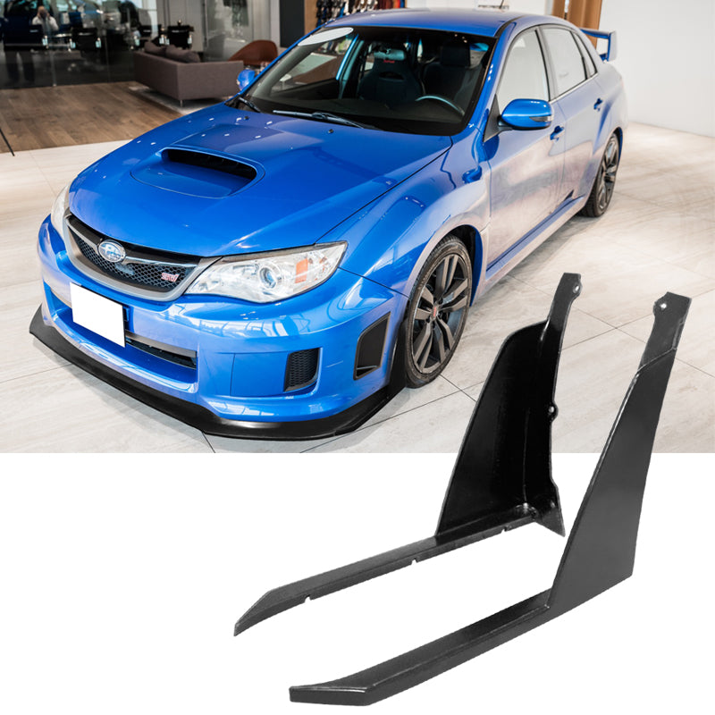 2011-2014 Subaru WRX STI V6 Front Bumper Splitters Winglets PU 2PCS