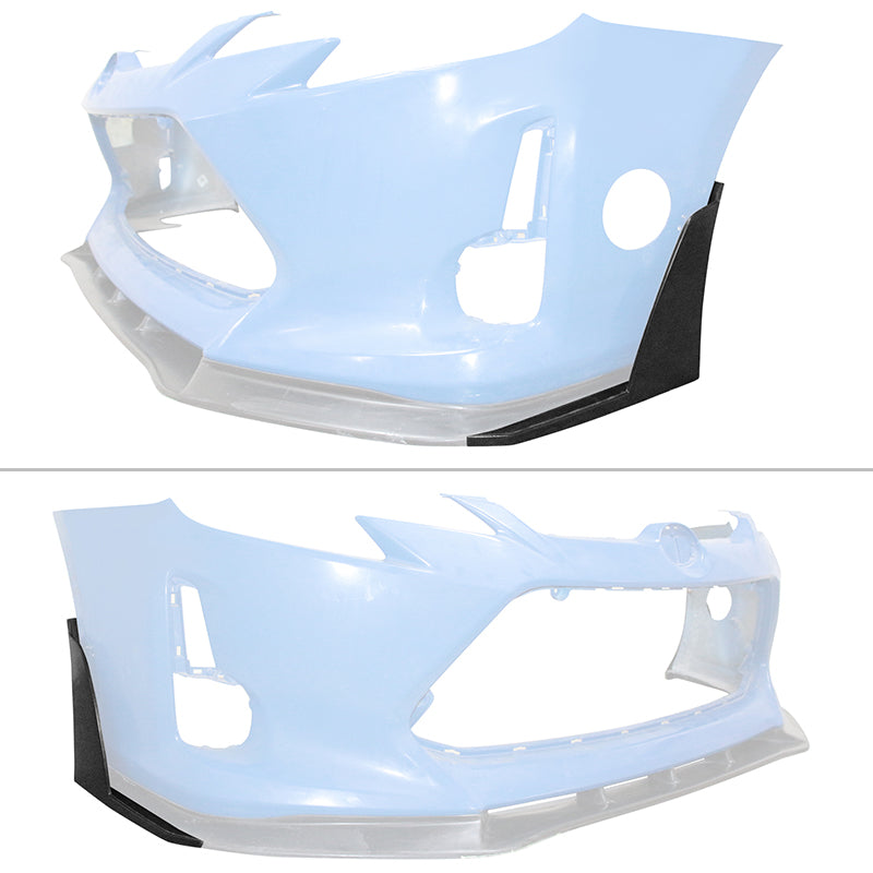 2014-2016 Scion tC Unpainted Front Bumper Lip Winglets 2PC PU