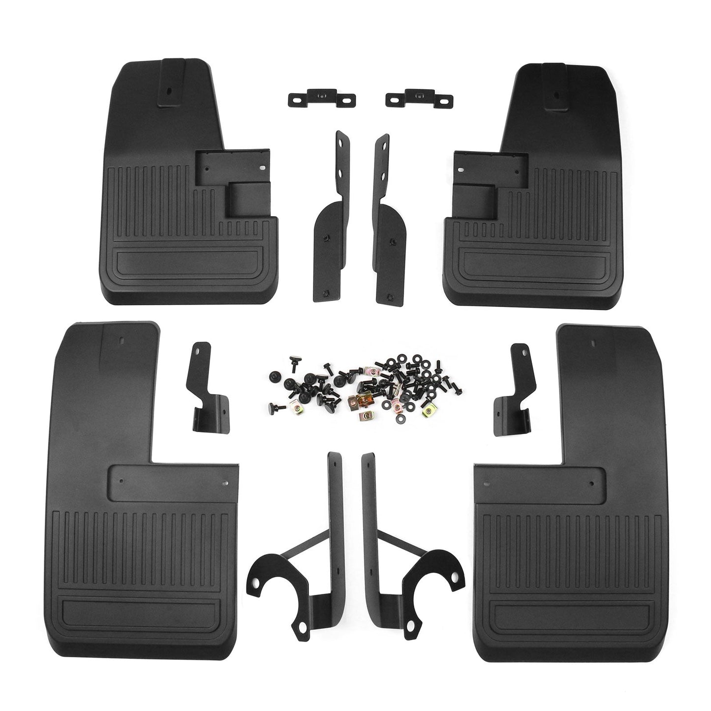 2021-2025 Ford Bronco Black 4PCS Front Rear Mud Flaps Splash Guards