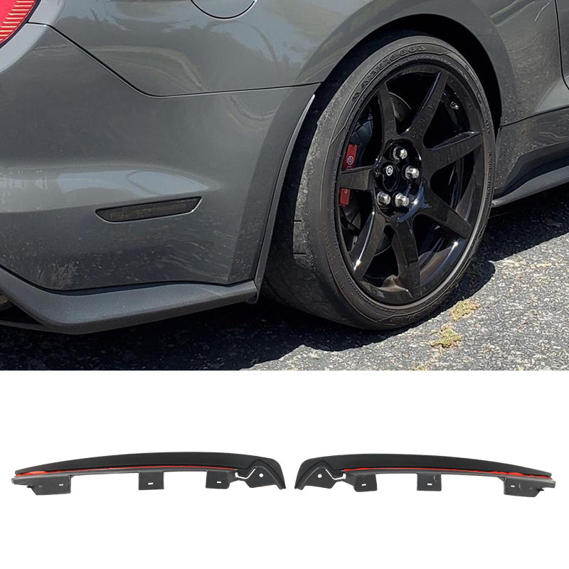 2015-2023 Ford Mustang Black 2PCS Front Rear Mud Flaps Splash Guards
