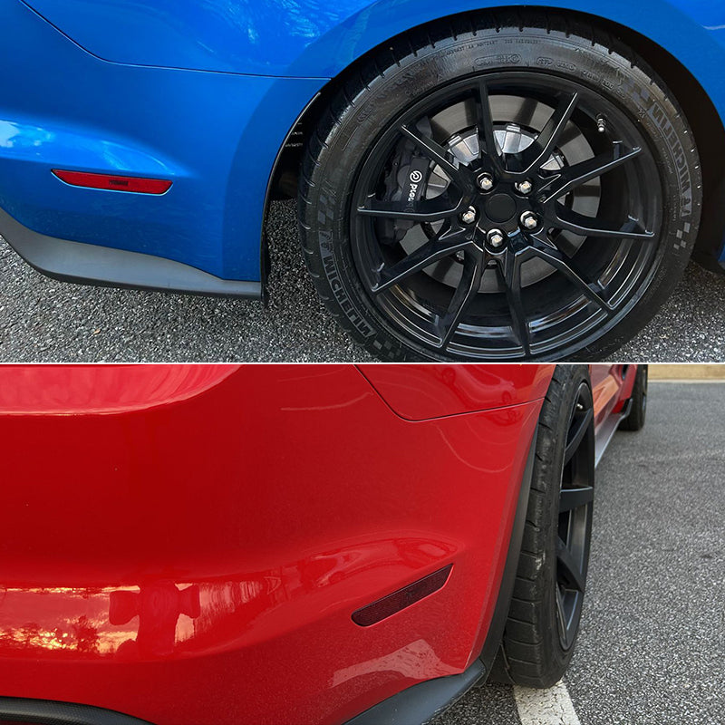 2015-2023 Ford Mustang Black 2PCS Front Rear Mud Flaps Splash Guards