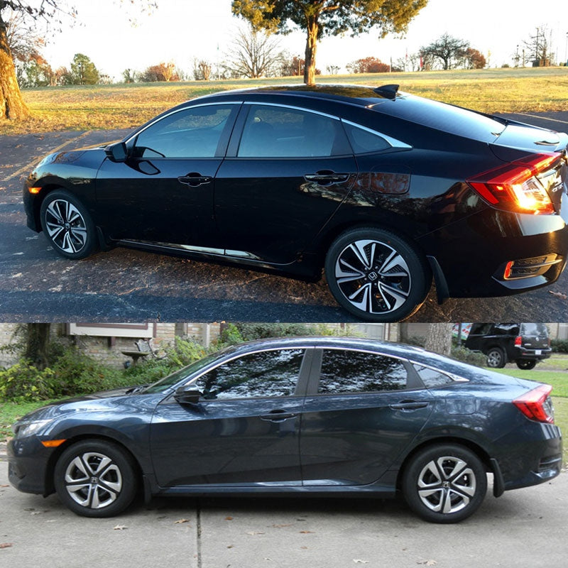 2016-2021 Honda Civic OE Style Unpainted Mud Guards Splash Flaps PP