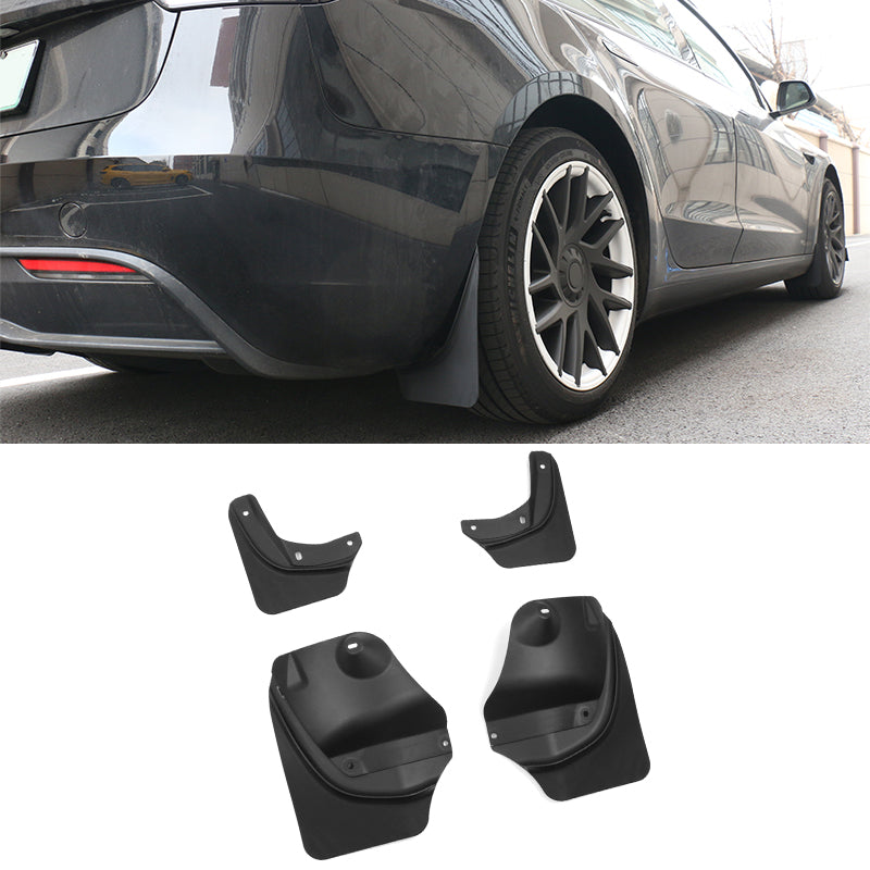 2024-2025 Tesla Model 3 OE Style Front Rear Mud Flaps Splash Guards PP