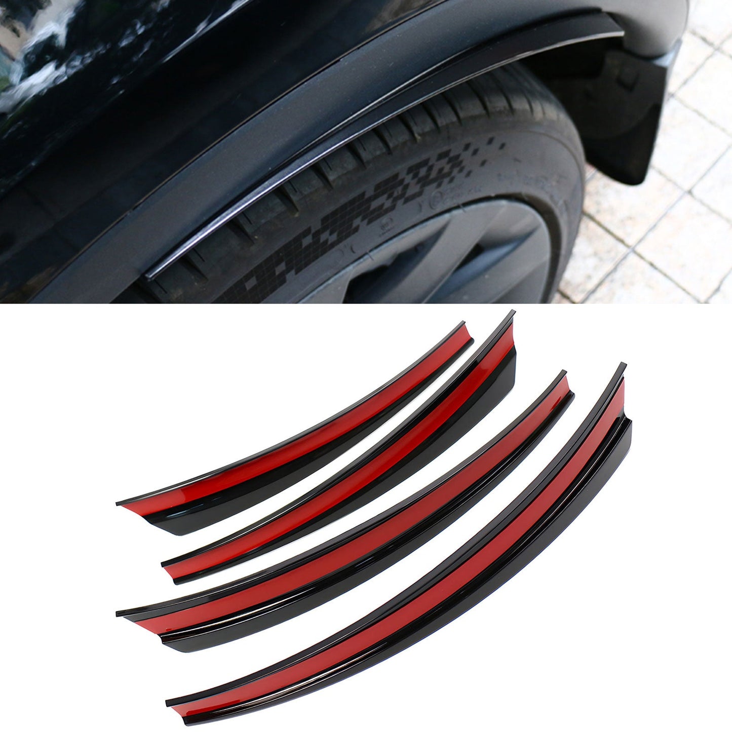 2020-2023 Tesla Model Y Gloss Black Fender Mud Guards Splash Flaps ABS